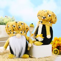 New Christmas Valentine's Day Decoration Faceless Yellow Bee Decorative Doll main image 4