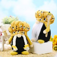 New Christmas Valentine's Day Decoration Faceless Yellow Bee Decorative Doll main image 3