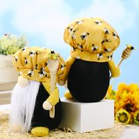 New Christmas Valentine's Day Decoration Faceless Yellow Bee Decorative Doll main image 2