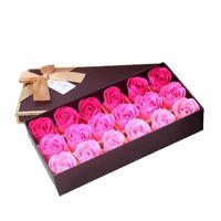 Valentine's Day Christmas Small Gifts 18 Roses Soap Flower Gift Box main image 6