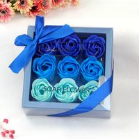Wholesale 9 Roses Soap Flower Gift Box Christmas Valentine's Day Gift main image 5