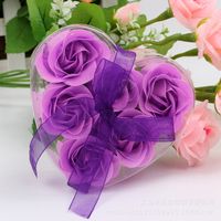 Wholesale 6 Roses Soap Flower Gift Box Creative Valentine's Day Gift main image 3