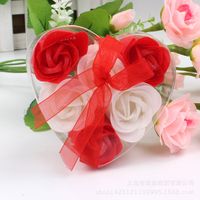Wholesale 6 Roses Soap Flower Gift Box Creative Valentine's Day Gift main image 6
