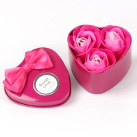 3 Soap Flower Iron Box Christmas Creative Small Gift Wholesale main image 5