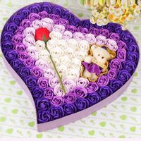 Wholesale A Flower Plus Bear Rose Soap Flower Valentine's Day Gift Box main image 4