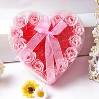 24 Savon Fleur Coffret Saint Valentin Simulation Rose Petit Cadeau main image 4