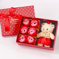 Großhandel 6 Rosen Seife Blume Geschenkbox Kreative Geburtstagsgeschenk Großhandel main image 1