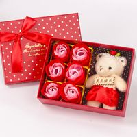 Vente En Gros 6 Roses Boîte Cadeau Fleur De Savon Cadeau D&#39;anniversaire Créatif En Gros main image 1