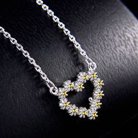 S925 Silver Necklace Heart-shaped Fashion Necklace Wholesale sku image 1