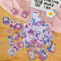 Cute Little Bear Stickers Diy Decorative Stickers Diary Decorative Wall Stickers sku image 4