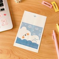 Cute Simple Paper Storage Bag Cartoon Cloud Bear Mini Paper Bag sku image 1