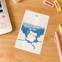 Cute Simple Paper Storage Bag Cartoon Cloud Bear Mini Paper Bag sku image 2