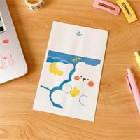Cute Simple Paper Storage Bag Cartoon Cloud Bear Mini Paper Bag sku image 3
