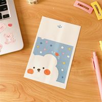 Cute Simple Paper Storage Bag Cartoon Cloud Bear Mini Paper Bag sku image 4