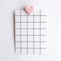 Korean Powder Cute Folder Pink Love Student Folder Storage Clip Clip sku image 1