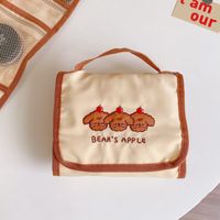 Cute Folding Storage Bag Simple Multi-fold Bear Cosmetic Bag Portable Storage Bag sku image 1