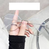 New Style Can Be Matched With Myopia Glasses Frame Irregular Mirror Glasses sku image 4