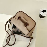 Fashion Small Square Bag Contrast Color Shoulder Bag Retro Messenger Underarm Bag sku image 2
