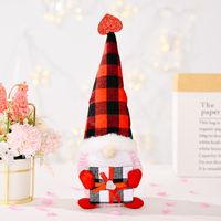 New Faceless Doll Decoration Valentine's Day Mother's Day Doll Plaid Doll sku image 1