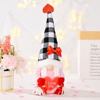 New Faceless Doll Decoration Valentine's Day Mother's Day Doll Plaid Doll sku image 2