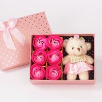 Vente En Gros 6 Roses Boîte Cadeau Fleur De Savon Cadeau D&#39;anniversaire Créatif En Gros sku image 5