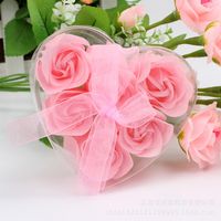 Wholesale 6 Roses Soap Flower Gift Box Creative Valentine's Day Gift sku image 3