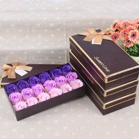 Valentine's Day Christmas Small Gifts 18 Roses Soap Flower Gift Box sku image 4