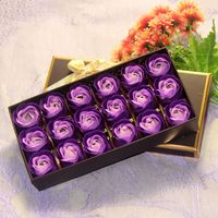 Valentine's Day Christmas Small Gifts 18 Roses Soap Flower Gift Box sku image 8
