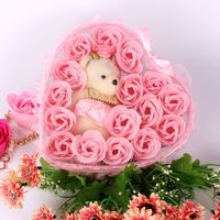 24 Savon Fleur Coffret Saint Valentin Simulation Rose Petit Cadeau sku image 14
