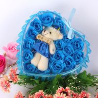 24 Soap Flower Gift Box Valentine's Day Simulation Rose Small Gift sku image 15