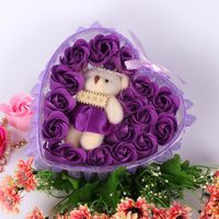 24 Savon Fleur Coffret Saint Valentin Simulation Rose Petit Cadeau sku image 16