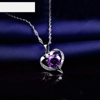 Fashion Hollow Heart S925 Silver Necklace Pendant No Chain main image 5