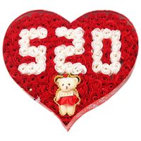 Creative Valentine's Day Soap Rose Soap Flower Gift Box Birthday Gift For Girlfriend Wholesale main image 3
