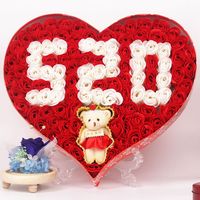 Creative Valentine's Day Soap Rose Soap Flower Gift Box Birthday Gift For Girlfriend Wholesale sku image 6