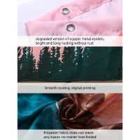 1 Pc Of Sunset Polyester Printed Shower Curtain 180*180 main image 8
