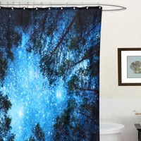 1 Pc Of Star Polyester Print Shower Curtain 180*180 main image 5