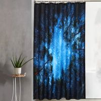 1 Pc Of Star Polyester Print Shower Curtain 180*180 main image 6