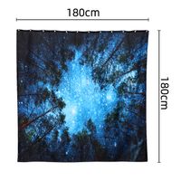 1 Pc Of Star Polyester Print Shower Curtain 180*180 main image 7