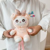 2022 Spring New Cute Doll Small Wool Plush Toy Bag Children Messenger Bag main image 1