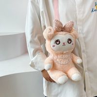 2022 Spring New Cute Doll Small Wool Plush Toy Bag Children Messenger Bag main image 3