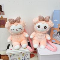 2022 Spring New Cute Doll Small Wool Plush Toy Bag Children Messenger Bag main image 4