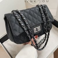 Bolso De Pu Para Mujer, Bolso Con Cadena De Rombos De Hilo Bordado, Nuevo Bolso De Invierno Para Mujer main image 2