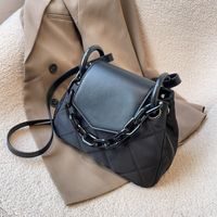 Nylon Cloth Bag Autumn And Winter New Trendy Lingge Chain Messenger Bag main image 1