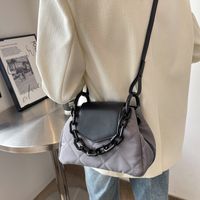 Nylon Cloth Bag Autumn And Winter New Trendy Lingge Chain Messenger Bag main image 4