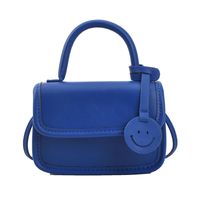 Fashion Solid Color Smiley One-shoulder Messenger Niche Portable Square Bag main image 6