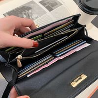 New Wallet Lychee Pattern Kelly Bag Long Money Clip Coin Storage Bag Fashion Clutch Bag main image 5