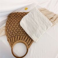 New Cotton Rope Woven New Large Capacity Mesh Bag Handbag main image 4