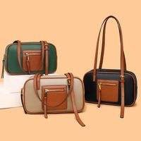 Winter New Fashion Contrasting Color Ladies Handbag Shoulder Bag Wholesale main image 1