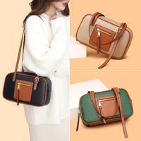 Winter New Fashion Contrasting Color Ladies Handbag Shoulder Bag Wholesale main image 3