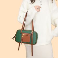 Winter New Fashion Contrasting Color Ladies Handbag Shoulder Bag Wholesale main image 5